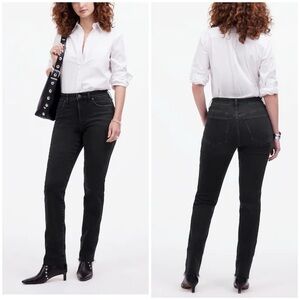 Madewell curvy mid rise stove pipe straight leg jeans 30